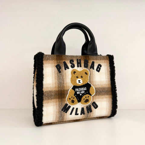 PASHBAG Bauletto Mini Marge Tartan Beige