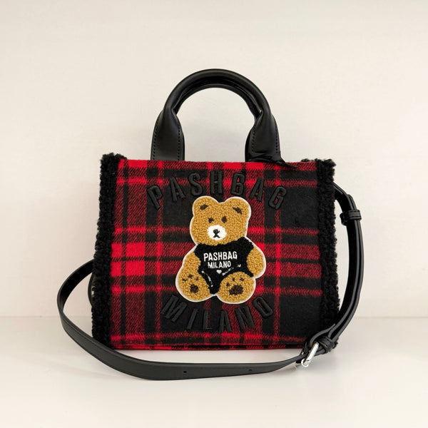 PASHBAG Bauletto Mini Marge Tartan Rosso