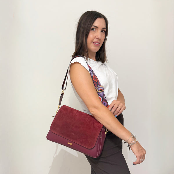 M★BRC Borsa Obona Suede 070 Bordeaux