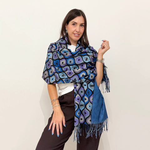 M★BRC Sciarpa Fantasy Blu