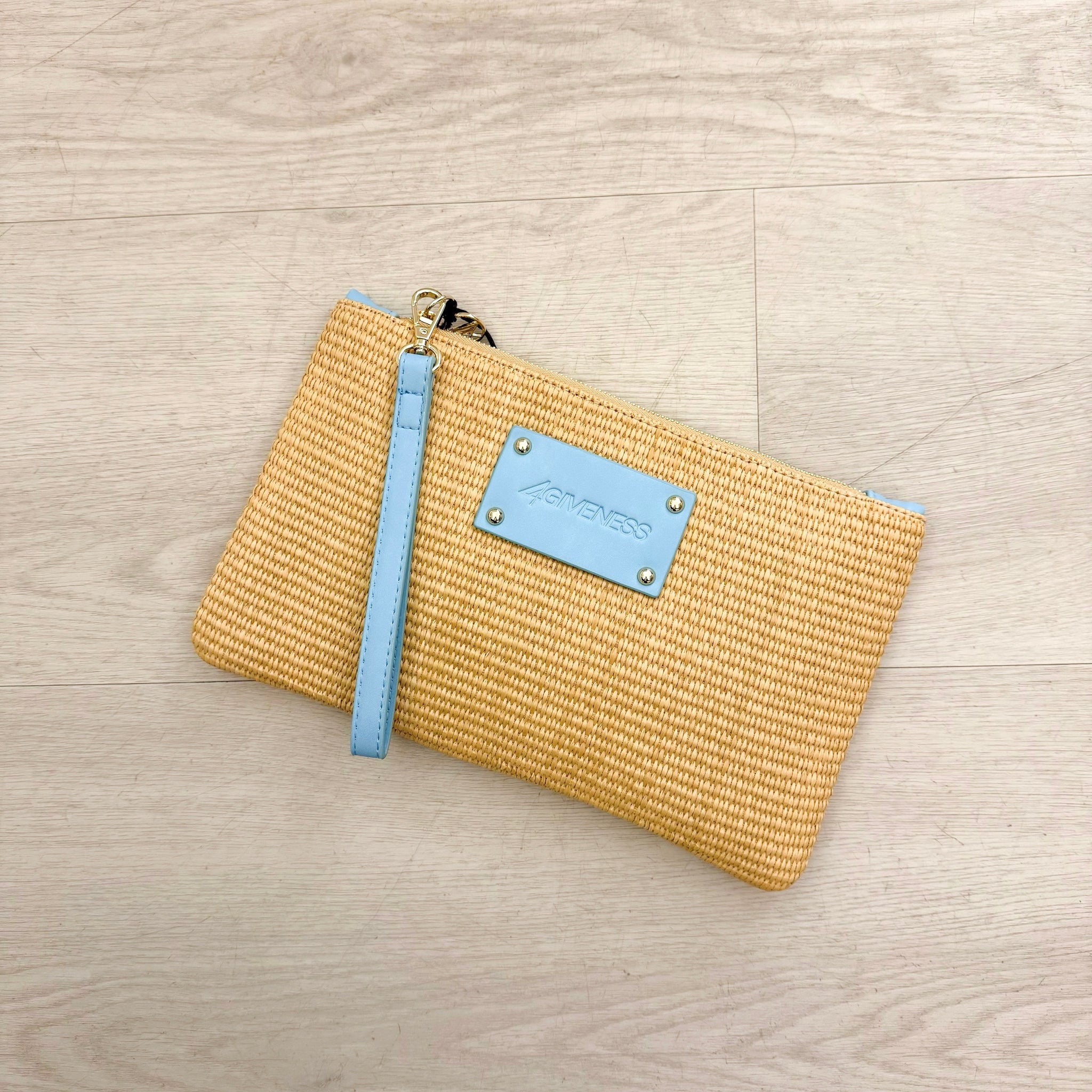 4GIVENESS Pochette Paglia Celeste