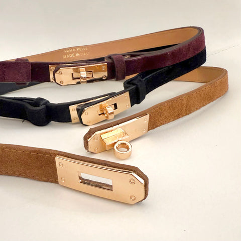 CINTURA Clip Suede Bordeaux