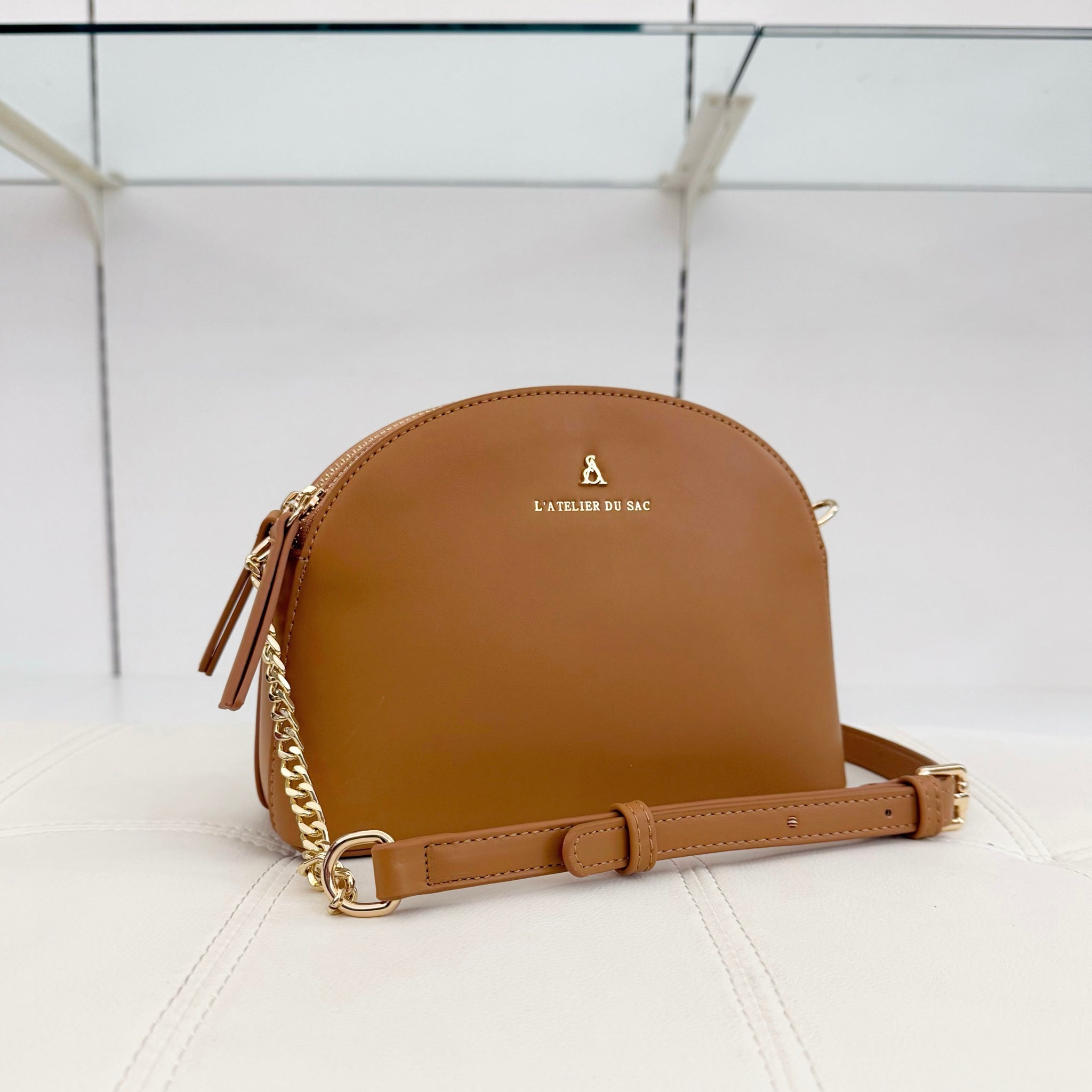 ATELIER DU SAC Tracolla Cleo Cuoio