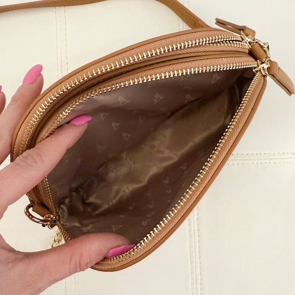 ATELIER DU SAC Tracolla Cleo Cuoio