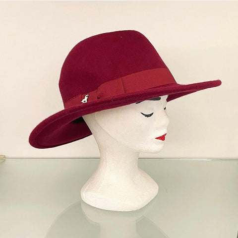 ATELIER DU SAC Fedora Bordeaux
