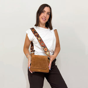 M★BRC Borsa Obona Suede 071 Cognac