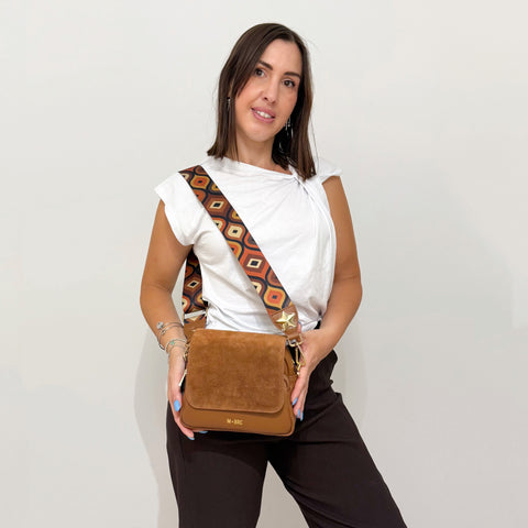 M★BRC Borsa Obona Suede 071 Cognac