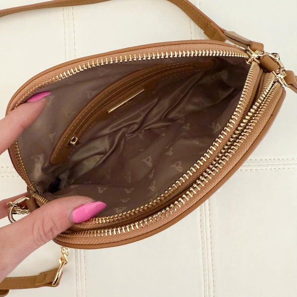 ATELIER DU SAC Tracolla Cleo Cuoio