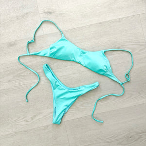 MATINÉE Top Dora Lycra Lucida Verde Acqua