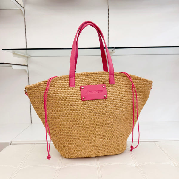 4GIVENESS Borsa Paglia Rosa