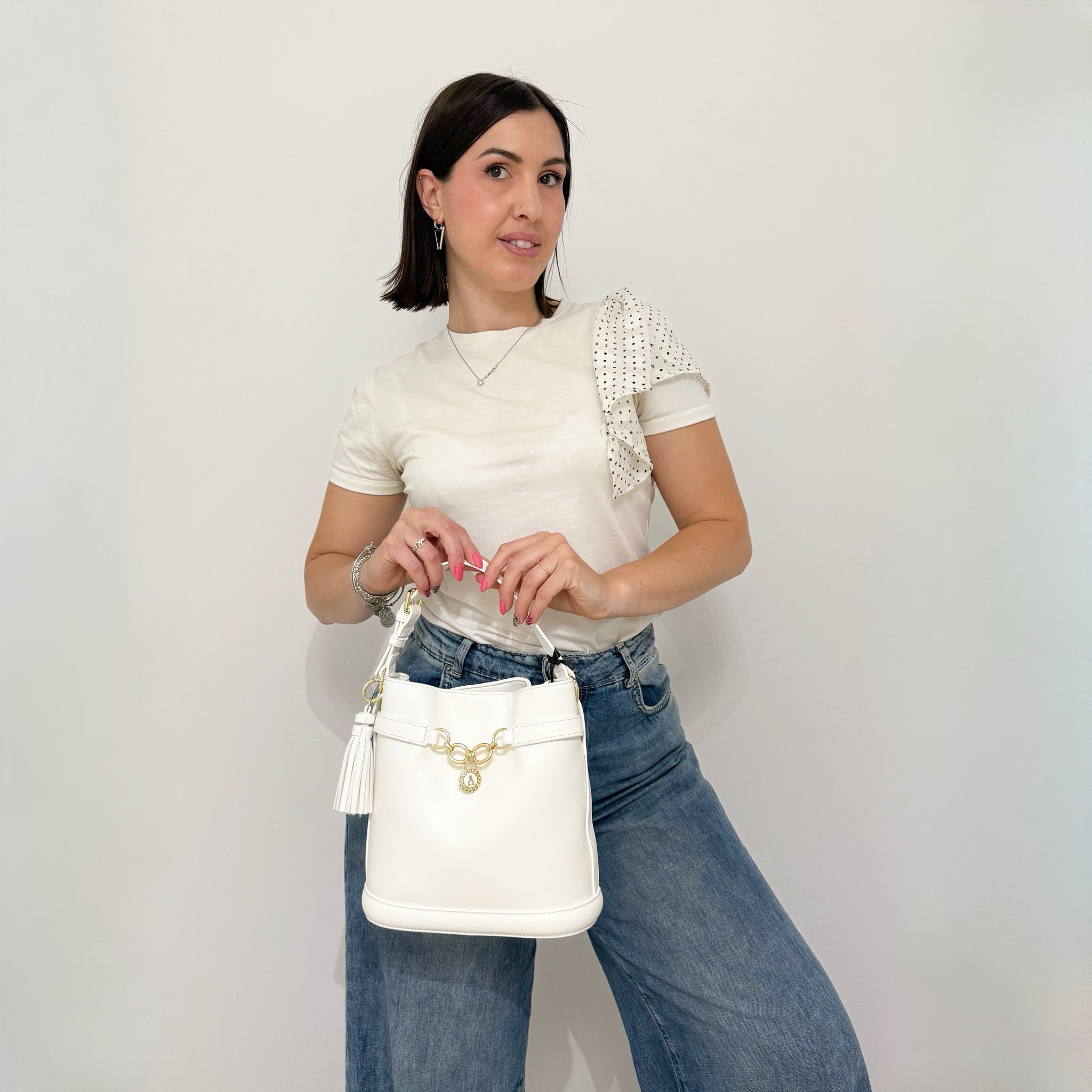 ATELIER DU SAC Secchiello Clarence Bianca