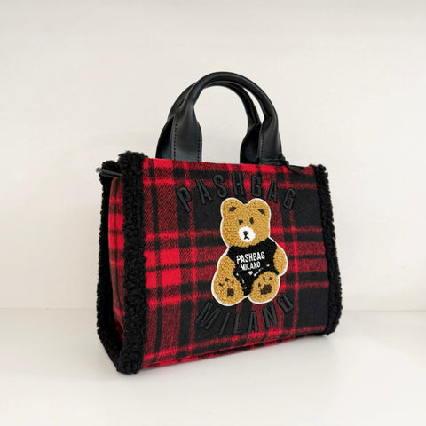 PASHBAG Bauletto Mini Marge Tartan Rosso