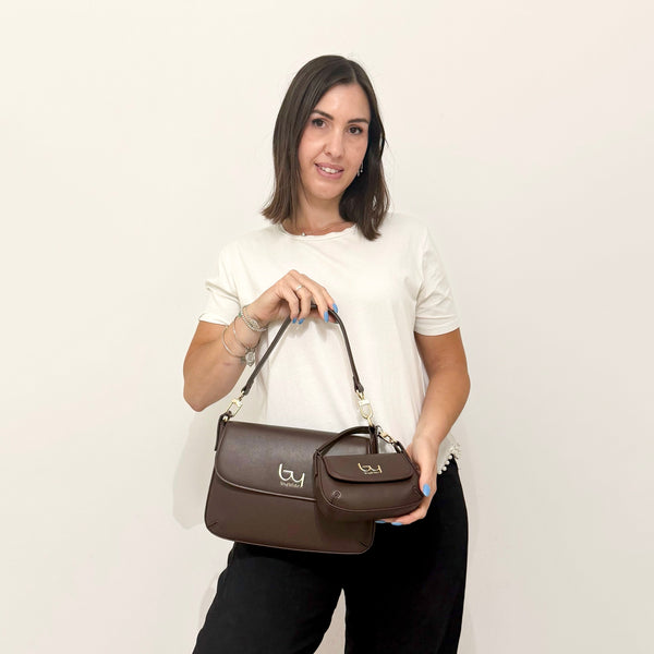 BYBYBLOS Borsa Sasha Marrone