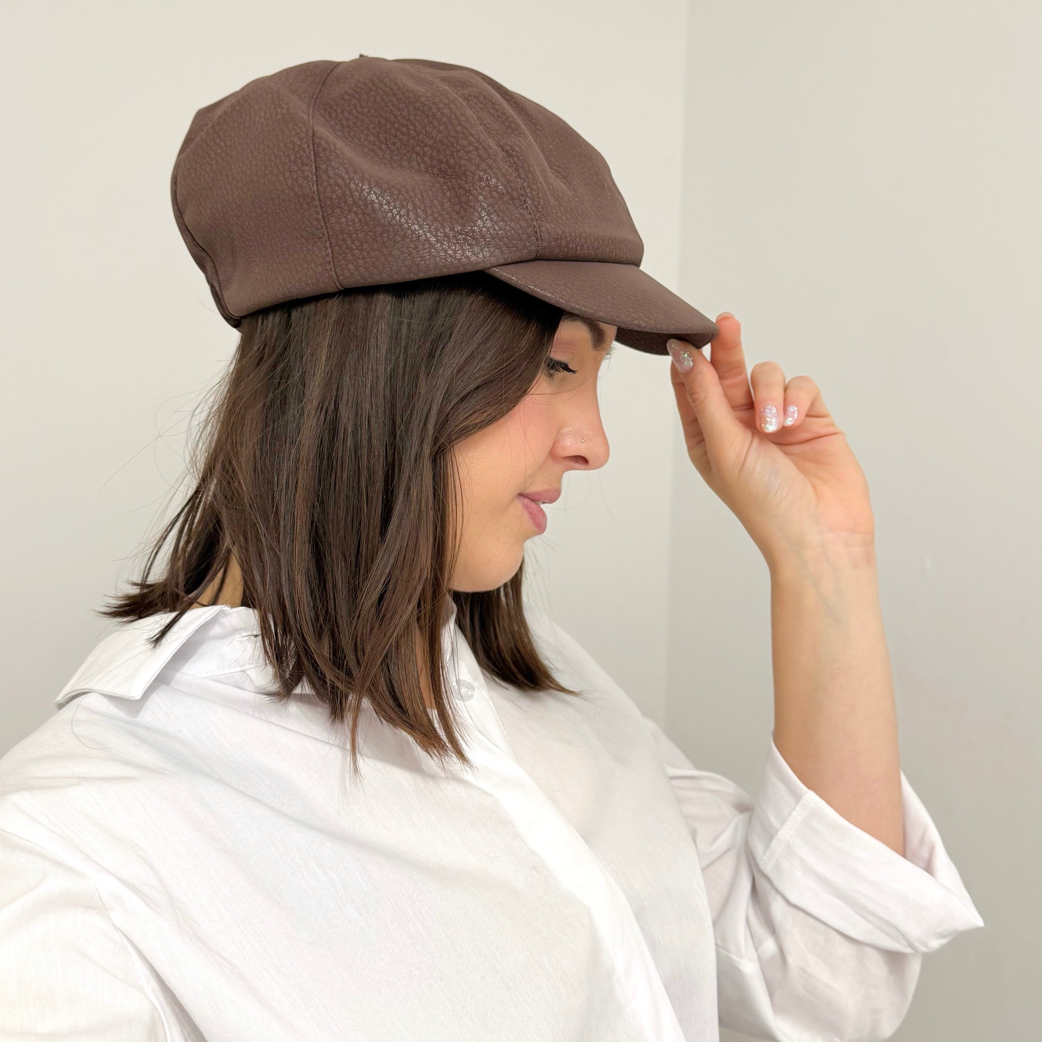 BAKER BOY Ecopelle Martellata Marrone