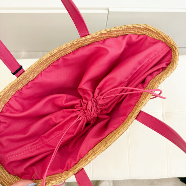 4GIVENESS Borsa Paglia Rosa
