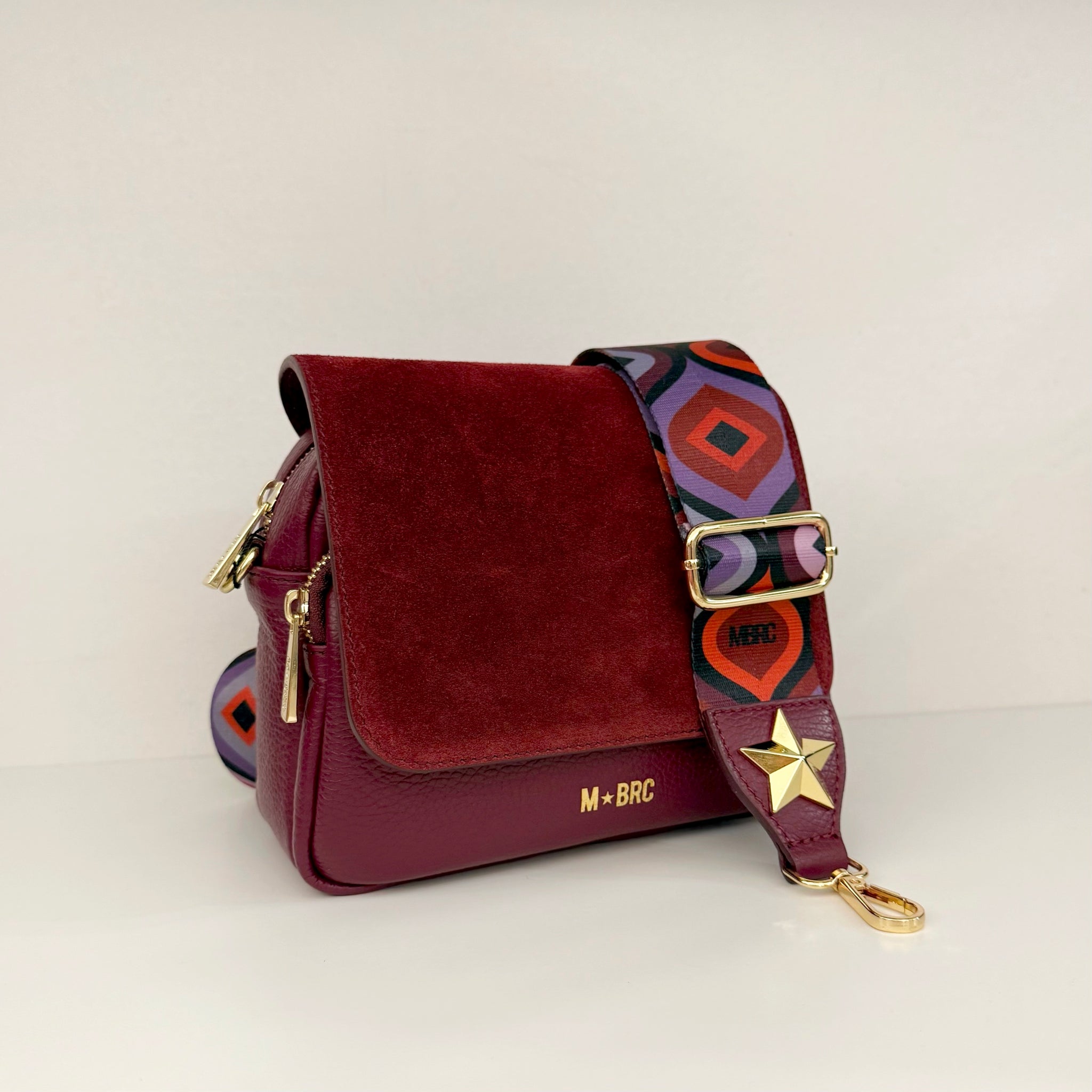 M★BRC Borsa Obona Suede 071 Bordeaux