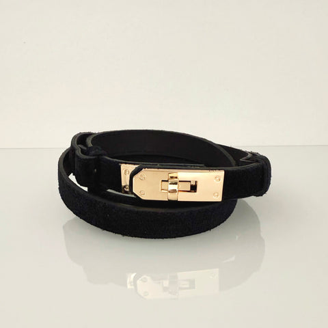 CINTURA Clip Suede Nera