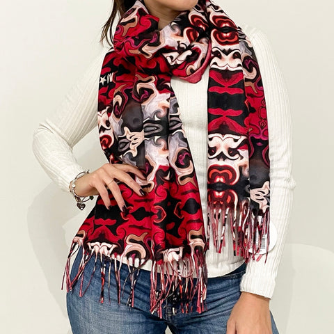 M★BRC Pashmina Fantasia Rossa