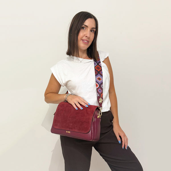M★BRC Borsa Obona Suede 070 Bordeaux
