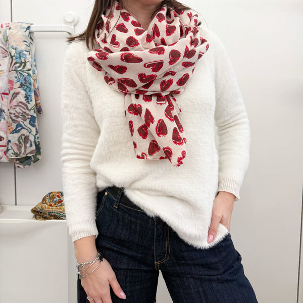 PASHMINA Fantasia Cuori