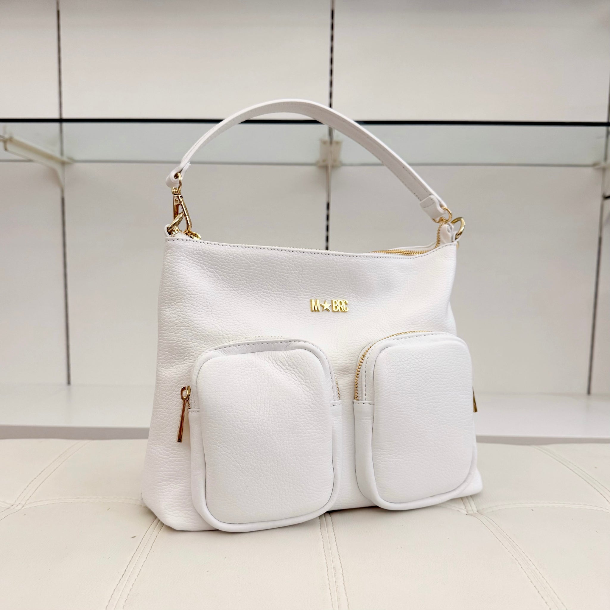 M★BRC Borsa Voyager Bianco