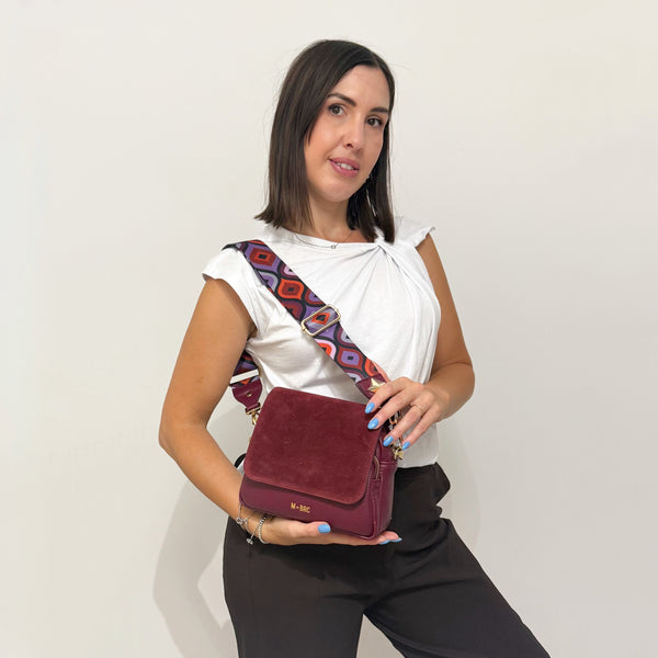 M★BRC Borsa Obona Suede 071 Bordeaux
