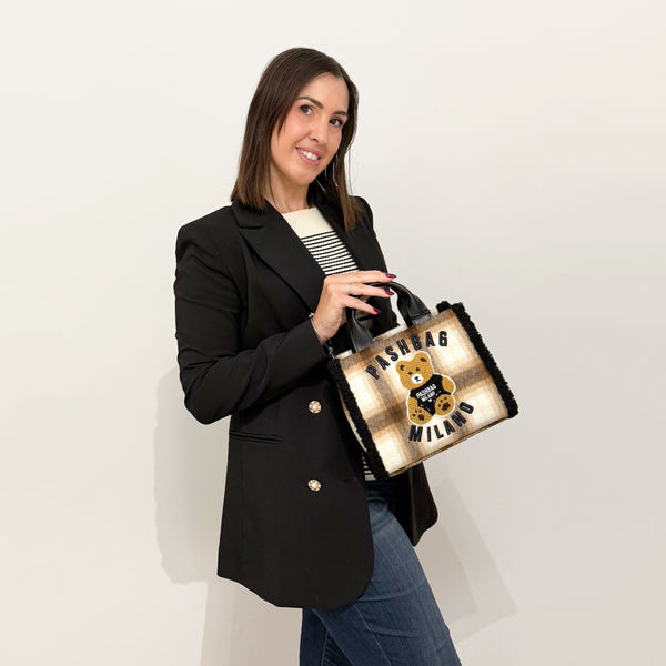 PASHBAG Bauletto Mini Marge Tartan Beige