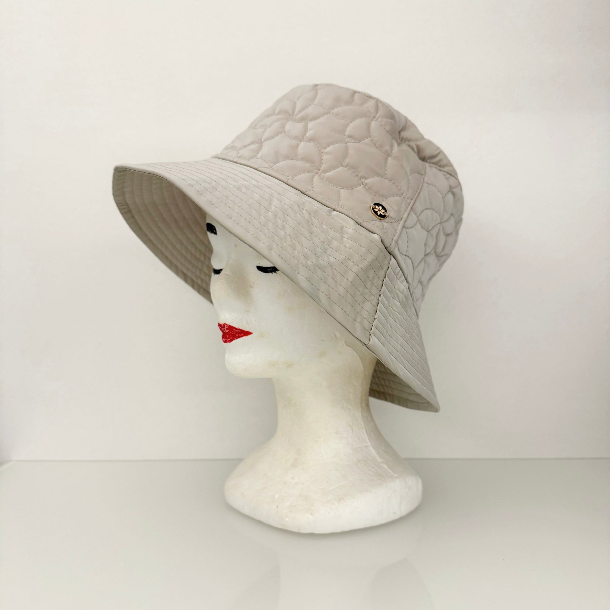 IMPERMEABILE Trapuntato Fiori Ghiaccio