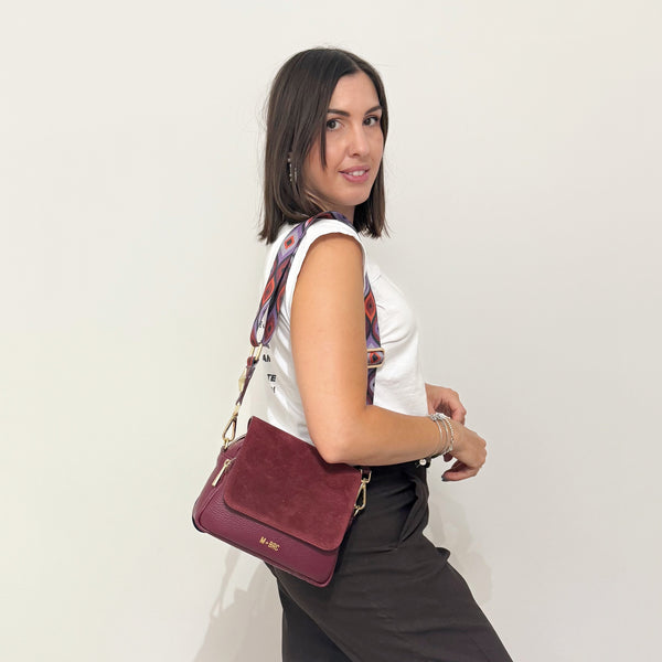 M★BRC Borsa Obona Suede 071 Bordeaux