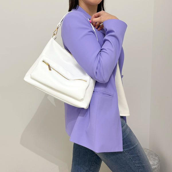 M★BRC Borsa Voyager Bianco