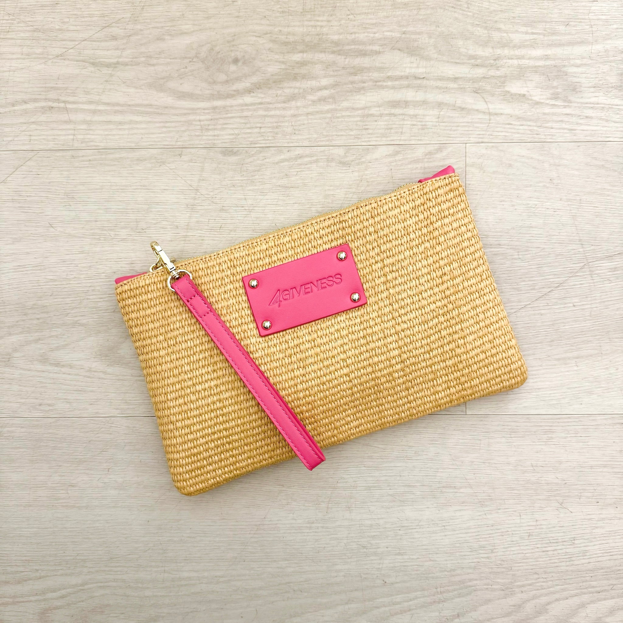 4GIVENESS Pochette Paglia Rosa