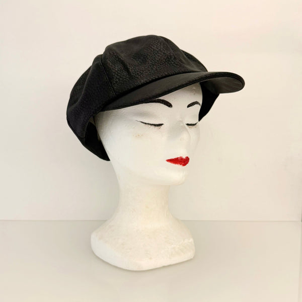 BAKER BOY Ecopelle Martellata Nera