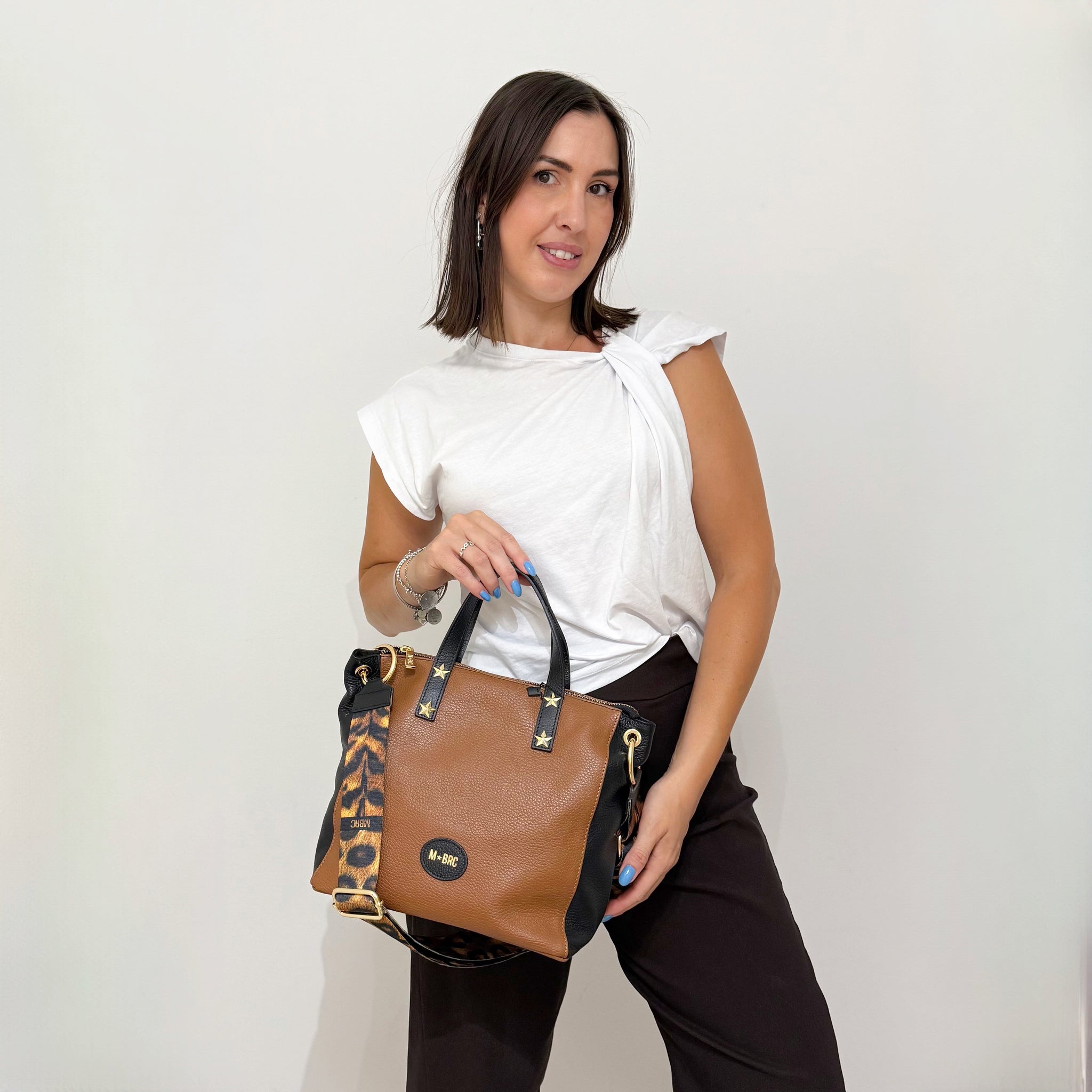 M★BRC Borsa Animalier 195 Nero/Cognac