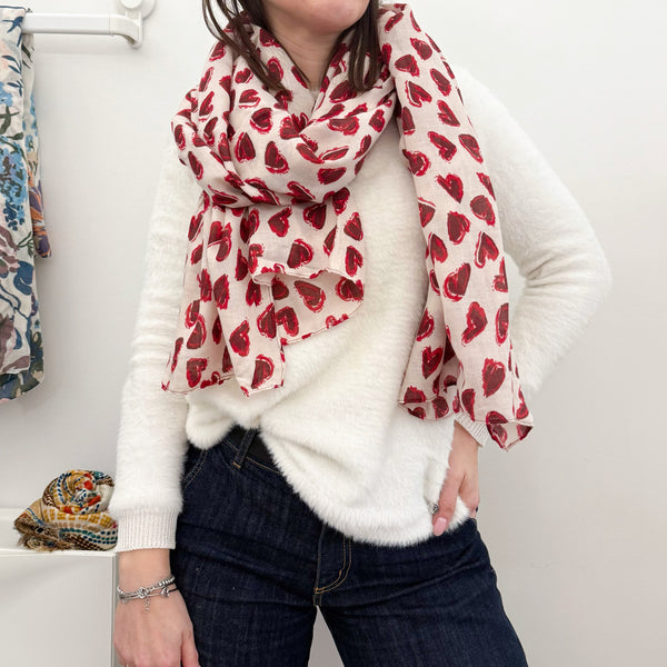 PASHMINA Fantasia Cuori