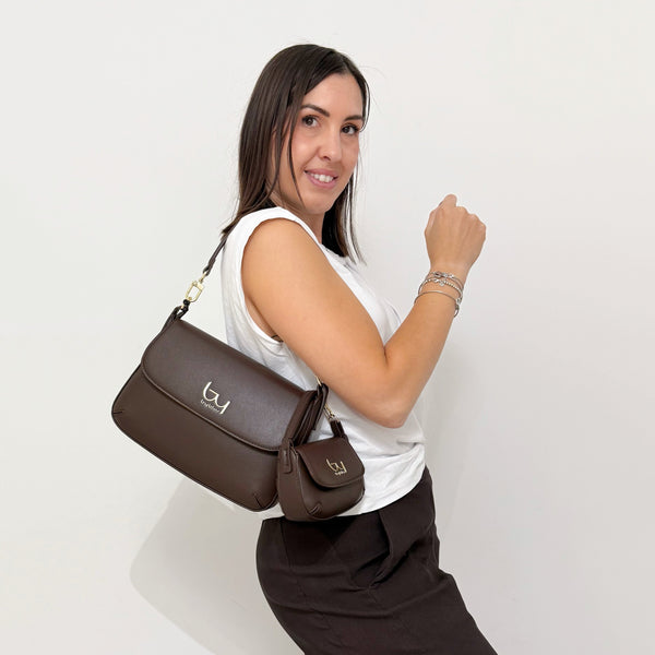 BYBYBLOS Borsa Sasha Marrone