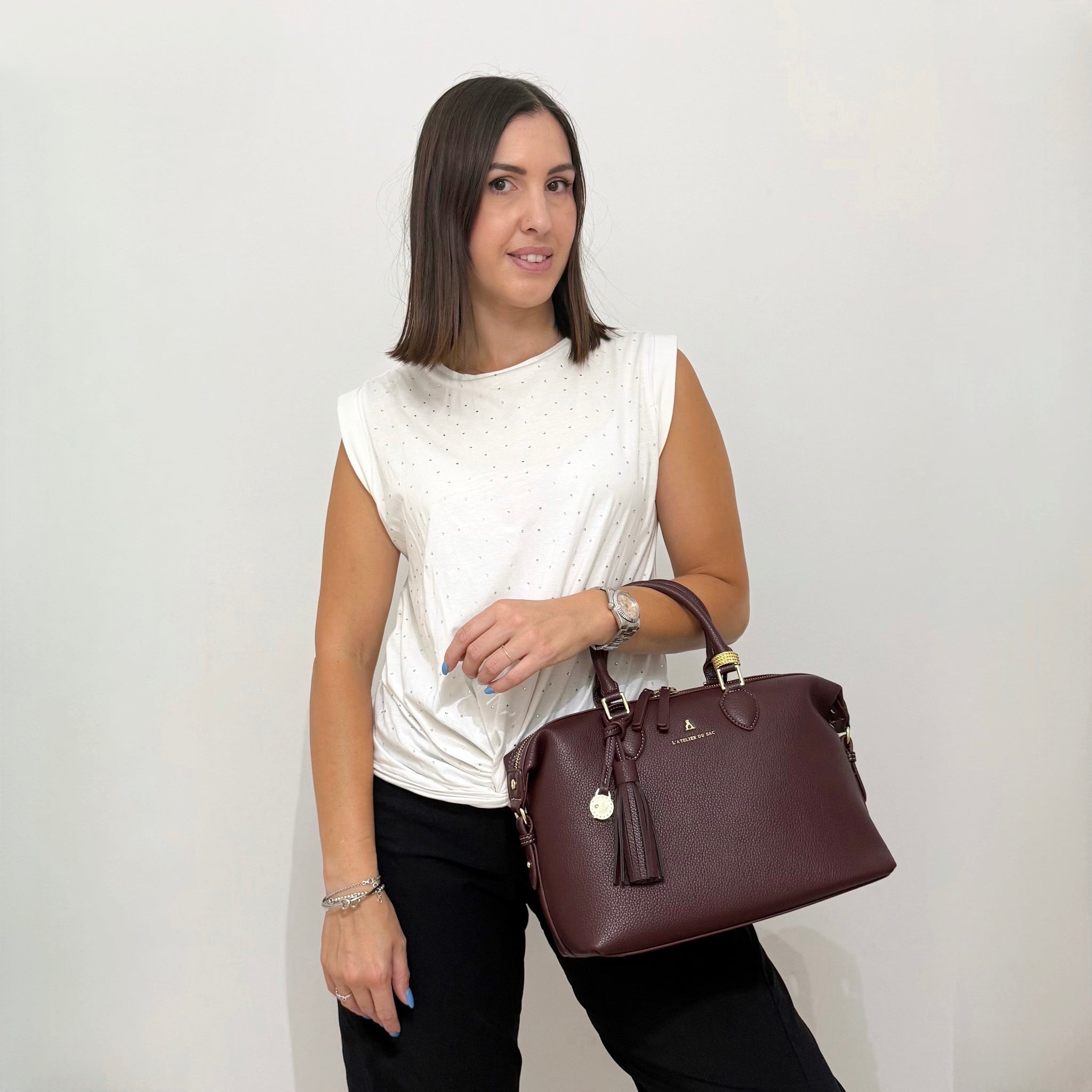 ATELIER DU SAC Bauletto Conelie Bordeaux
